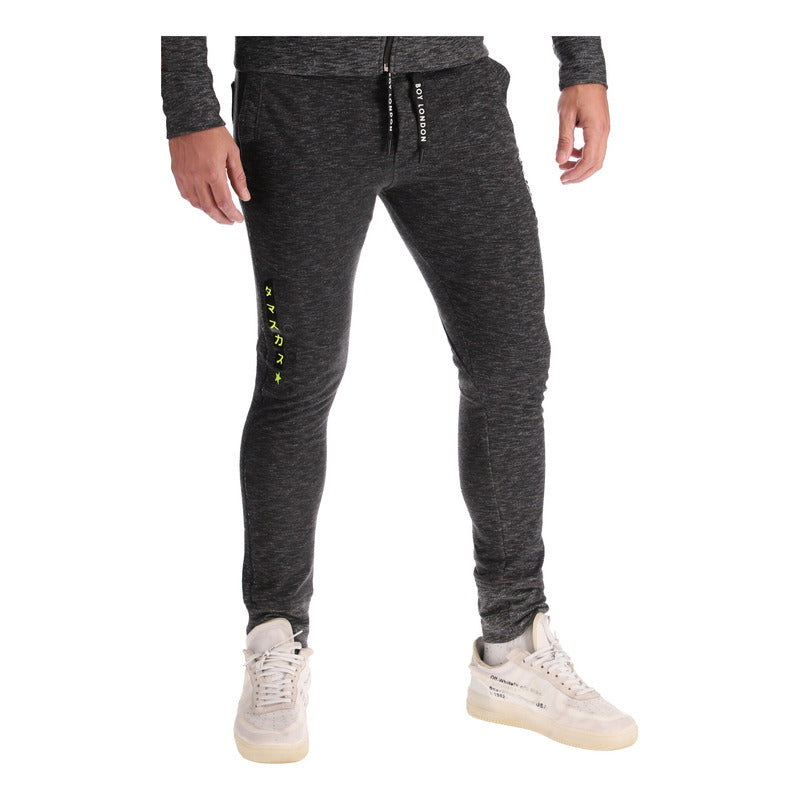 Pants Cómodo Gris Hombre Con Bolsillos Sport Boy London