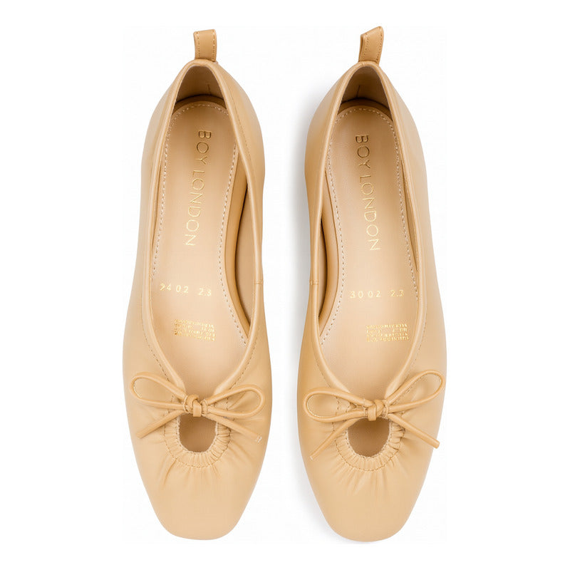Ballerinas Flats Nude De Dama Cómodos Boy London Shoes