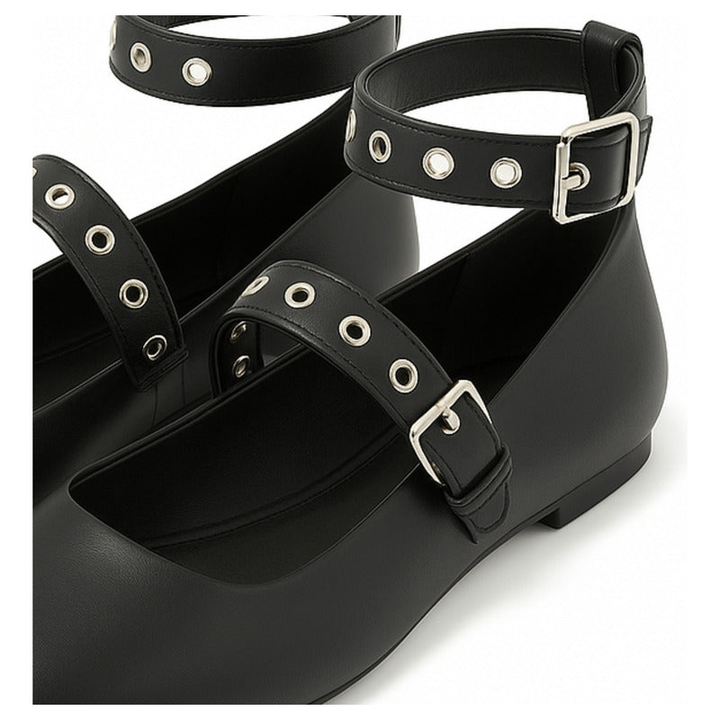 Zapato De Dama Mary Jane Con Doble Hebilla Boy London Shoes