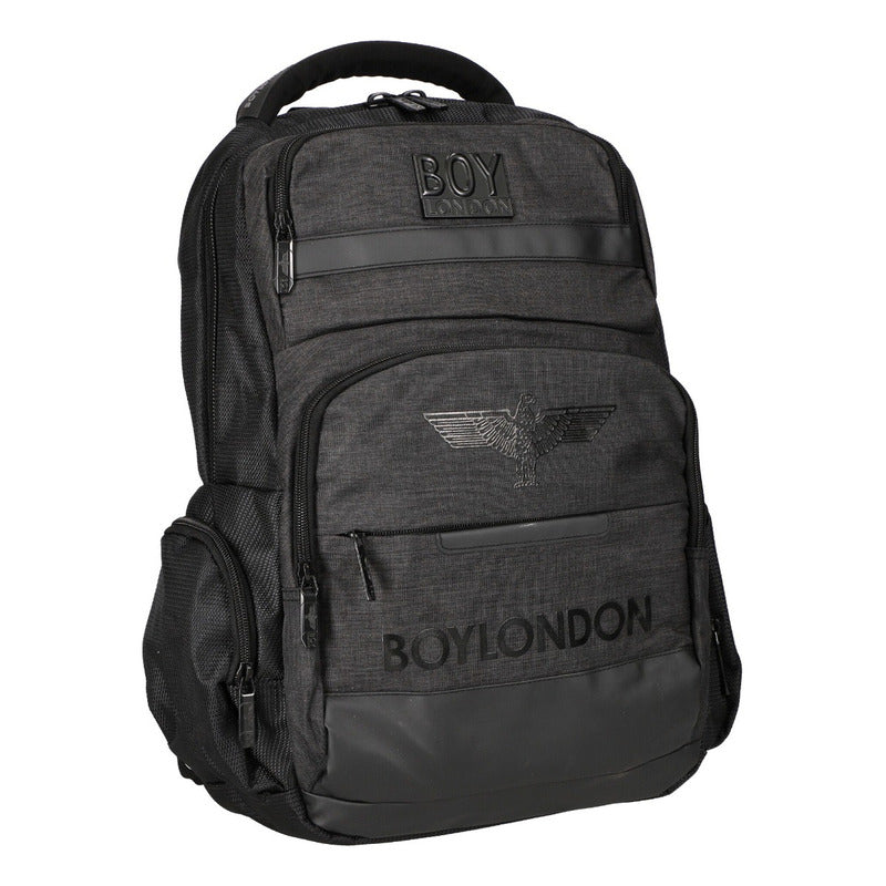 Backpack Mochila Negra Escolar Deportiva De Viaje Boy London