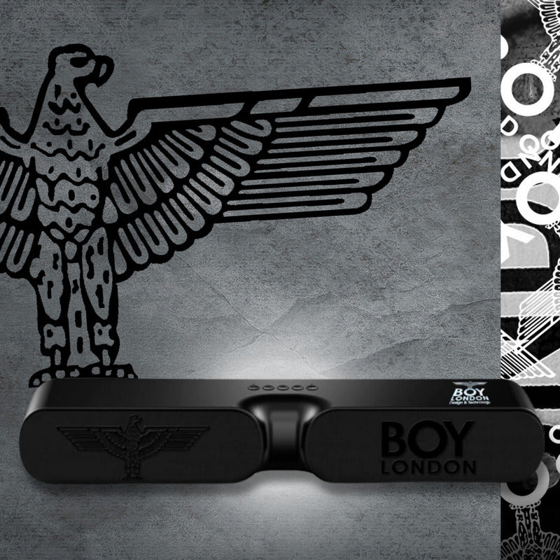 Bocina De Bluetooth Doble Portátil Usb Dolby Mp3 Boy London Color Negro