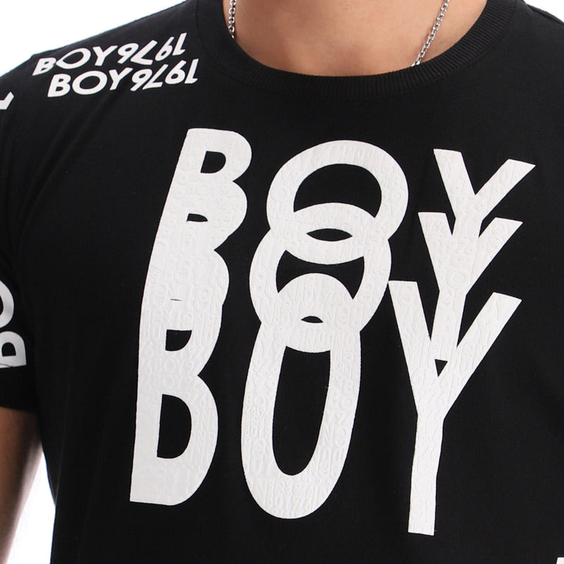 Playera Manga Corta Hombre Texturizada Hd Boy London 1976