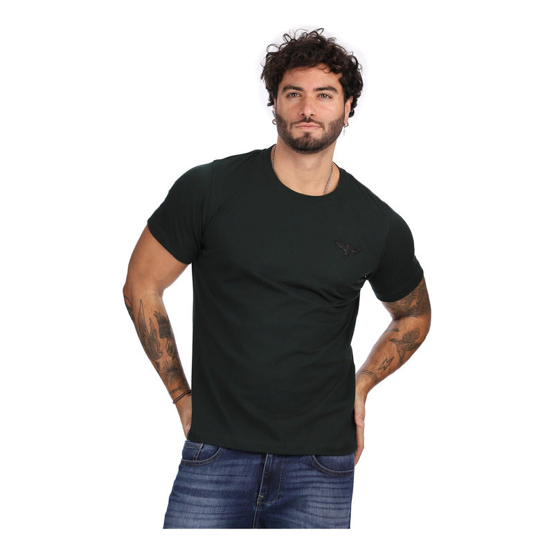 Playera Para Hombre Manga Corta Logo Bordado Boy London