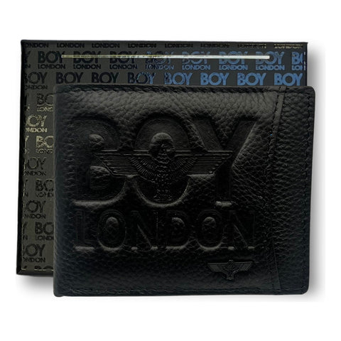 Cartera Negra De Piel Para Hombre Original Boy London Negro 110