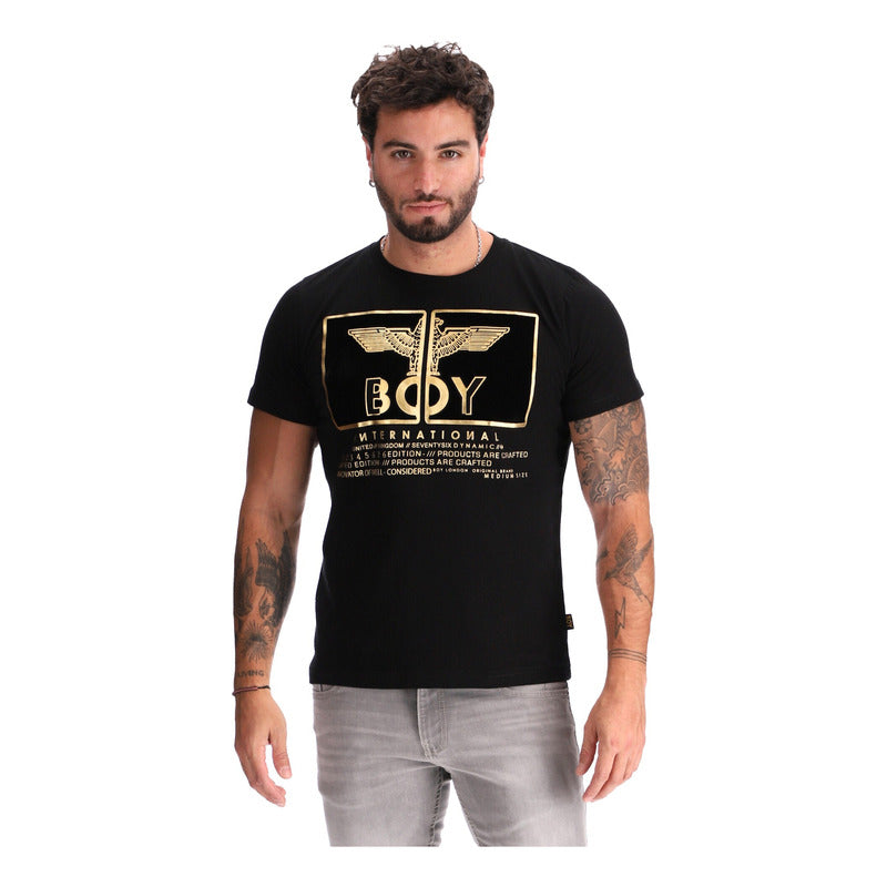 Playera Manga Corta Hombre Aterciopelada Boy London
