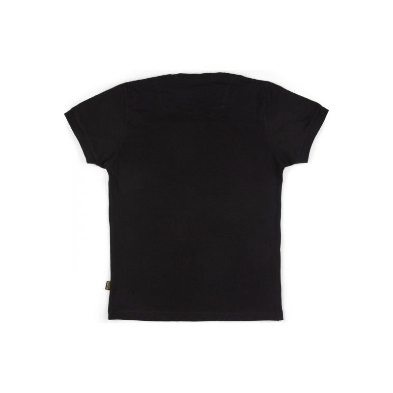 Playera Negra Hombre Letras Foil Dorado Estampado Boy London