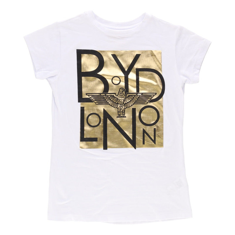 Playera Mujer Blanca Algodón Suave Casual Juvenil Boy London
