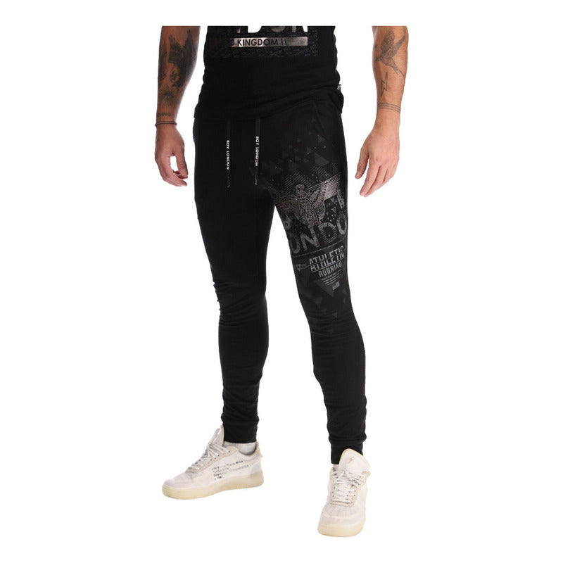 Pants Negro Running Teens Unisex Bolsillo Oculto Boy London