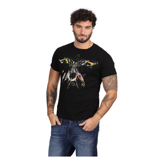 Playera Negra De Hombre Colibrí De Colores Boy London