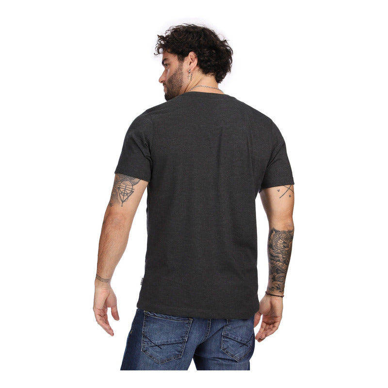 Playera Gris Hombre Manga Corta Uk Original Brand Boy London