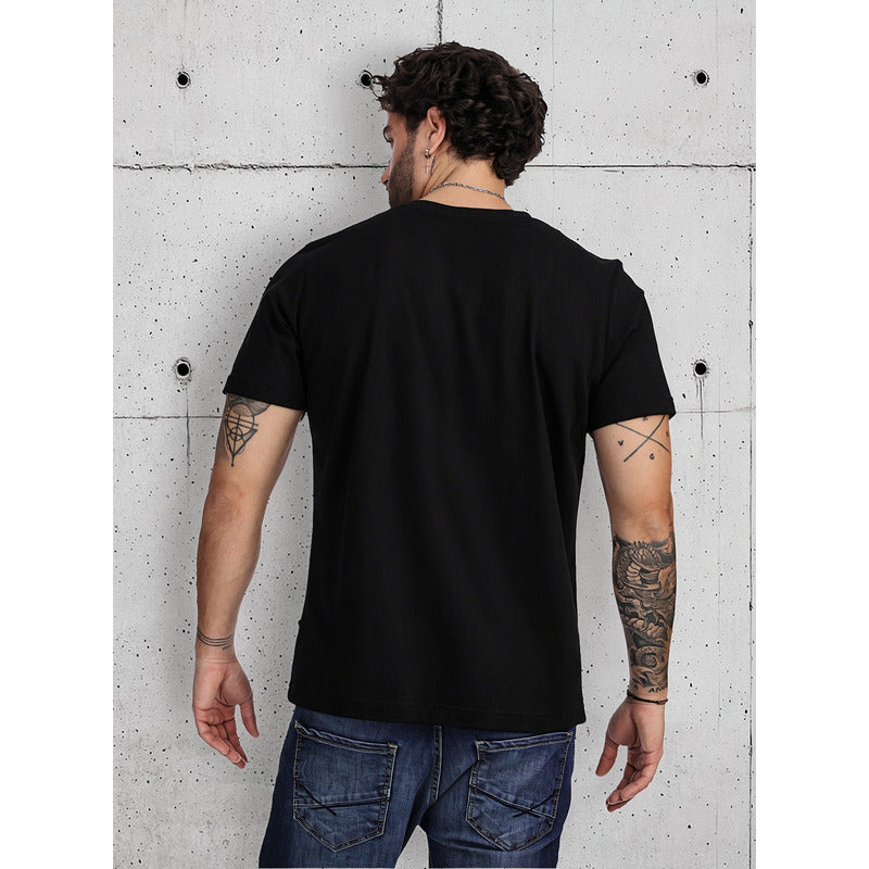 Playera Negra De Hombre Boy London Basic