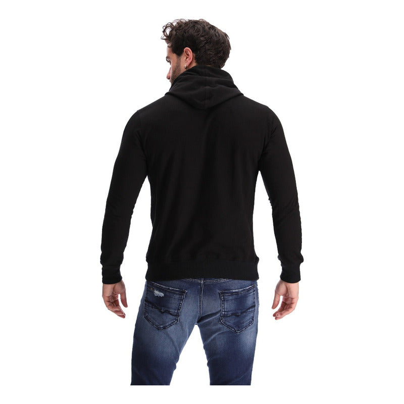 Sudadera Hoodie Ligera Negra Para Hombre Boy London