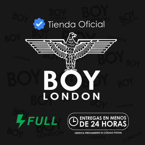 Playera Negra De Mujer Con Foil Rosa Metalico Boy London