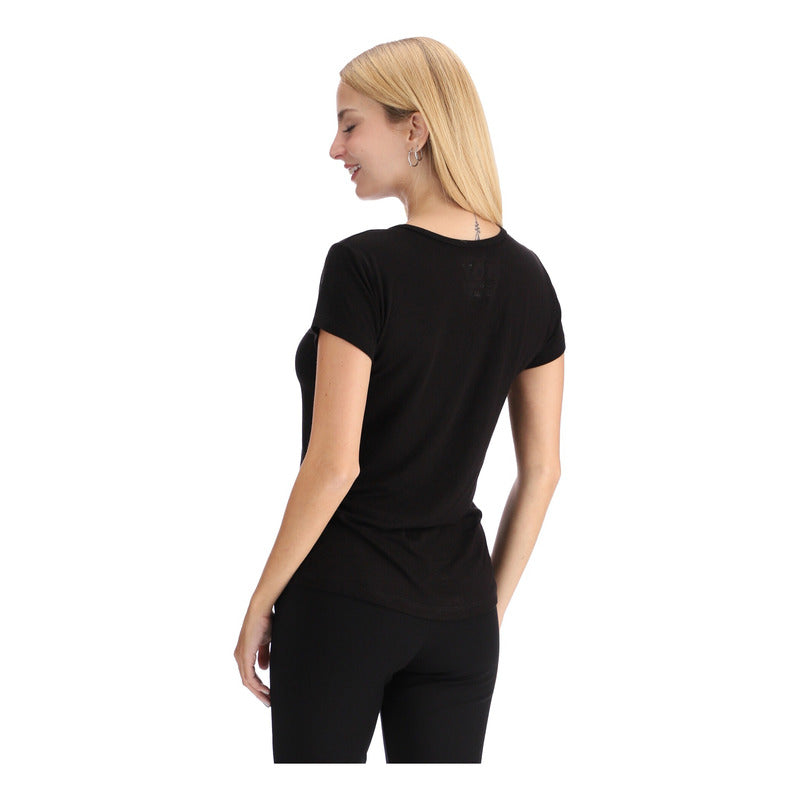 Blusa Manga Corta Mujer Diseño Cordones Cruzados Boy London