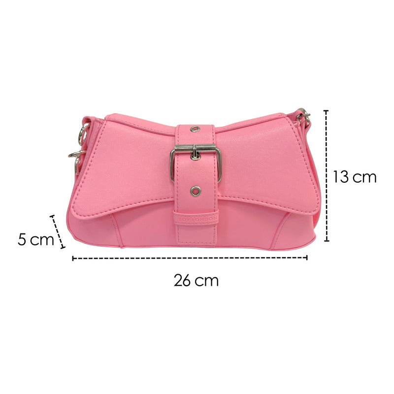 Mini Bolsa Rosa Bandolera Crossbody De Mano Boy London