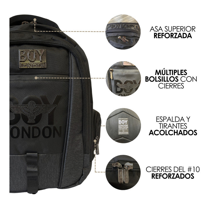 Backpack Mochila Deportiva Escolar De Viaje Boy London