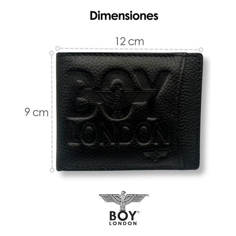 Cartera Negra De Piel Para Hombre Boy London Negro 110