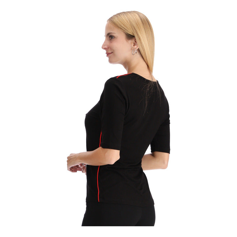 Playera De Mujer Letras Plateadas Original Brand Boy London