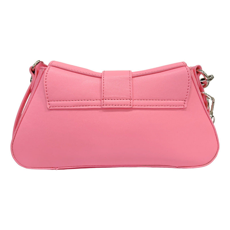 Mini Bolsa Rosa Bandolera Crossbody De Mano Boy London Acabado De Los Herrajes Metalicos