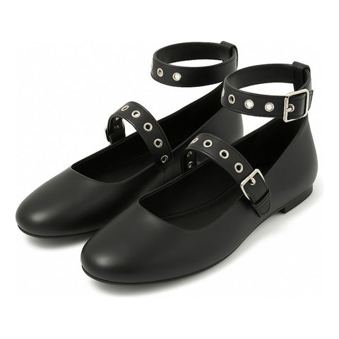 Zapato De Dama Mary Jane Con Doble Hebilla Boy London Shoes