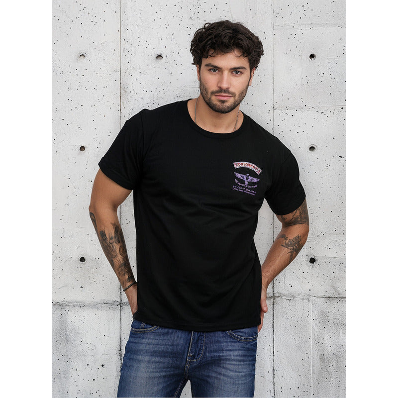 Playera Negra De Hombre Boy London Basic