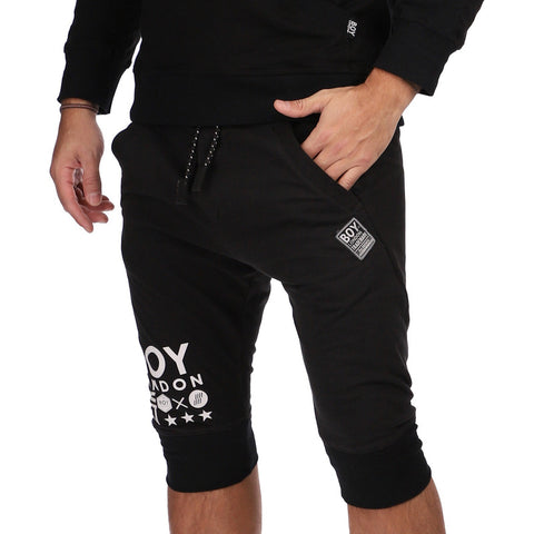 Short Jogger Boy London Hombre Negro Drop Crotch