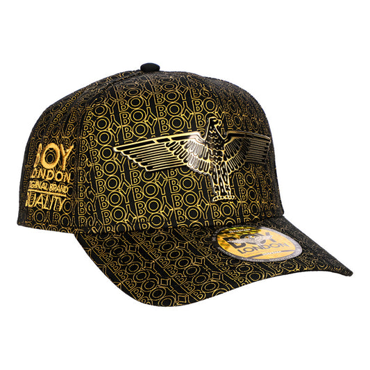 Gorra Ajustable Águila Y Bordado Letras Doradas Boy London