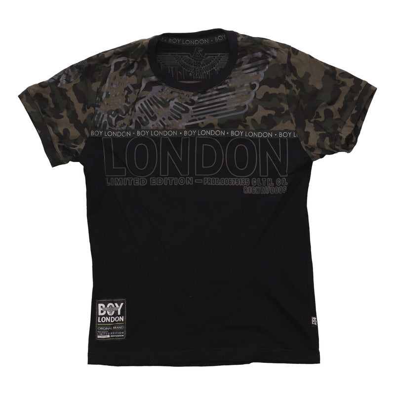Playera Militar Hombre Estampado Limited Edition Boy London