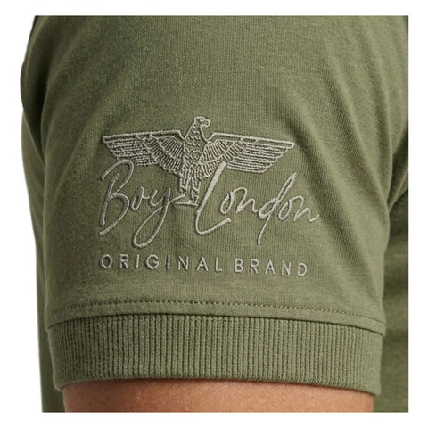 2 Pack Set Playera Hombre Cuello Redondo Boy London Verde Olivo Azul Claro