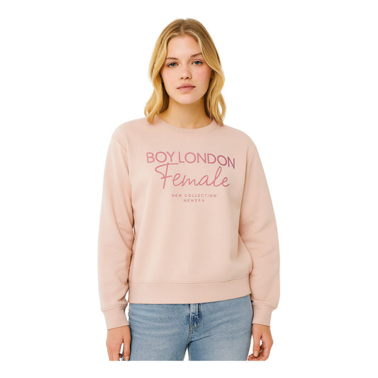 Suéter Rosa Juvenil Casual De Felpa Mujer Boy London Female