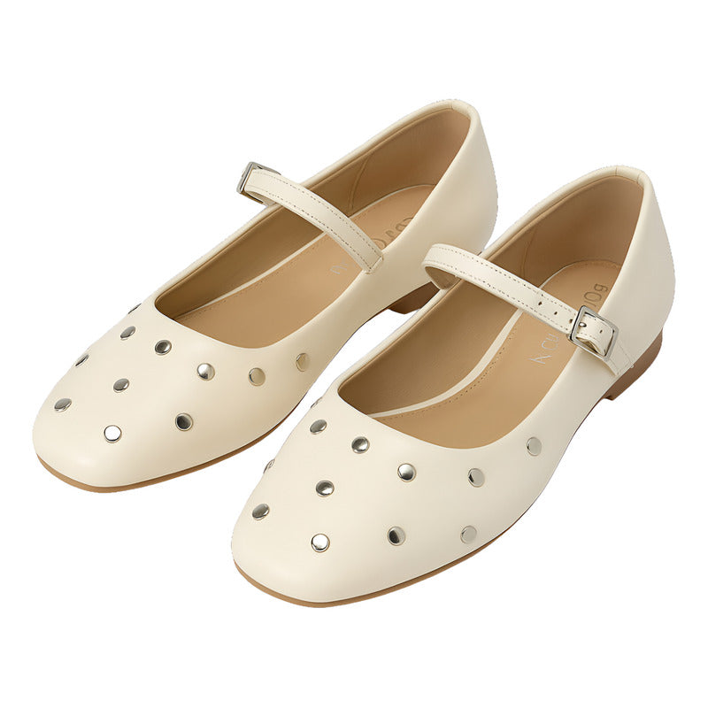 Ballerinas Flats Blancos De Mujer Cómodos Boy London Shoes