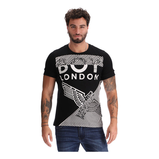 Playera Manga Corta Estampado Hd Texturizado Boy London