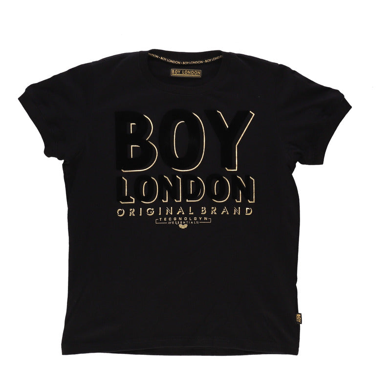 Playera Hombre Estampado Terciopelo Y Foil Dorado Boy London