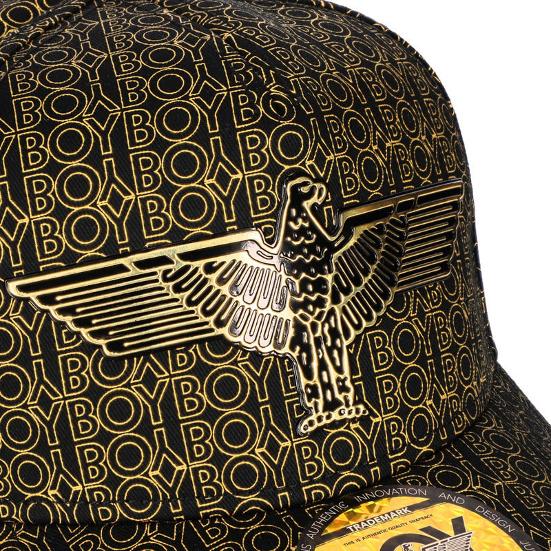 Gorra Ajustable Aguila Y Bordado Letras Doradas Boy London