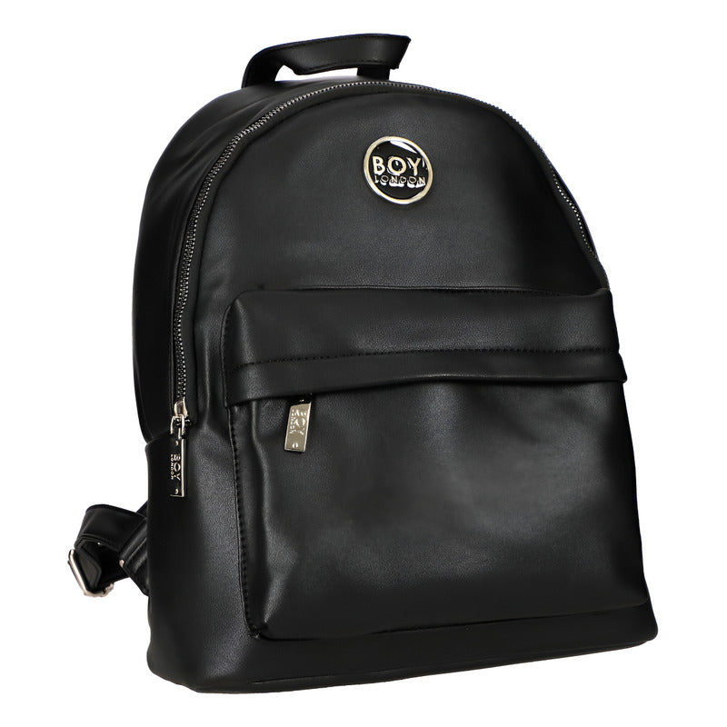 Mini Mochila Negra Para Mujer Dama Antirrobo Boy London Color Negro Diseño De La Tela Liso