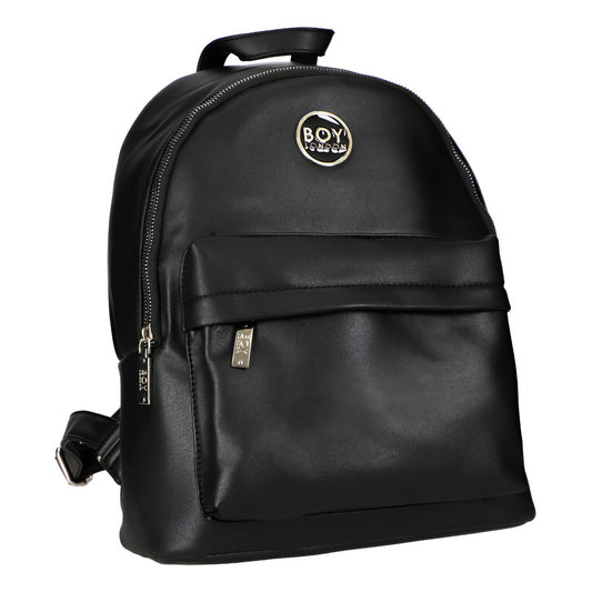 Mini Mochila Negra Para Mujer Dama Antirrobo Boy London Color Negro Diseño De La Tela Liso