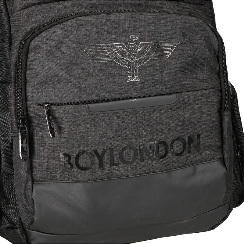 Backpack Mochila Negra Escolar Deportiva De Viaje Boy London