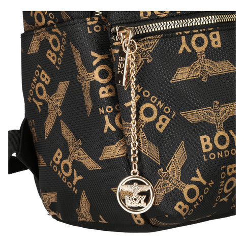 Mochila Para Mujer Dama Laptop De 13  Backpack Boy London Negro Liso