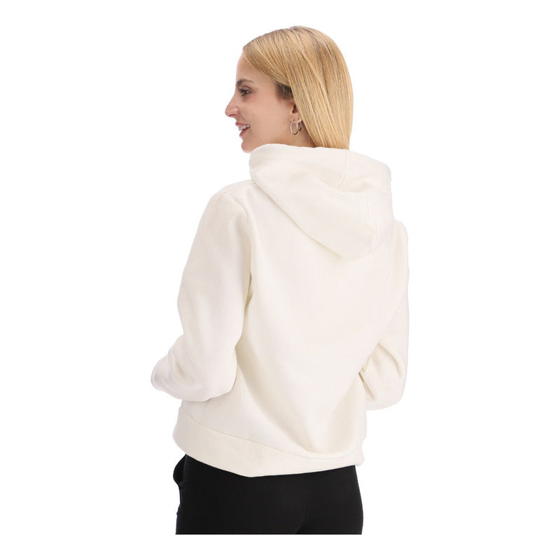 Sudadera Blanca Hoodie Mujer Con Gorro I Love Boy London