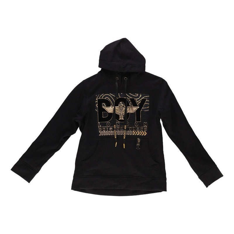 Sudadera Hoodie Con Gorro De Hombre Foil Dorado Boy London