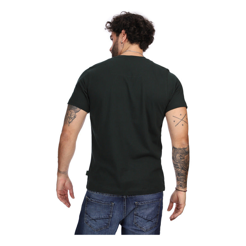 Playera Para Hombre Manga Corta Logo Bordado Boy London