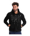 Sudadera Hoodie Negra Flok Plata Salpicado Hombre Boy London