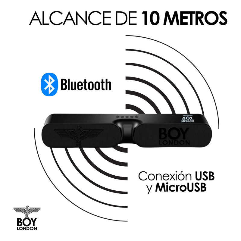 Bocina De Bluetooth Doble Portátil Usb Dolby Mp3 Boy London