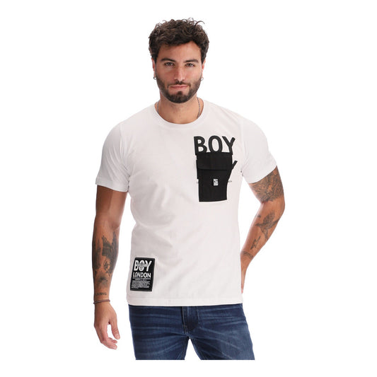 Playera Manga Corta Algodon Para Hombre Con Bolsa Boy London