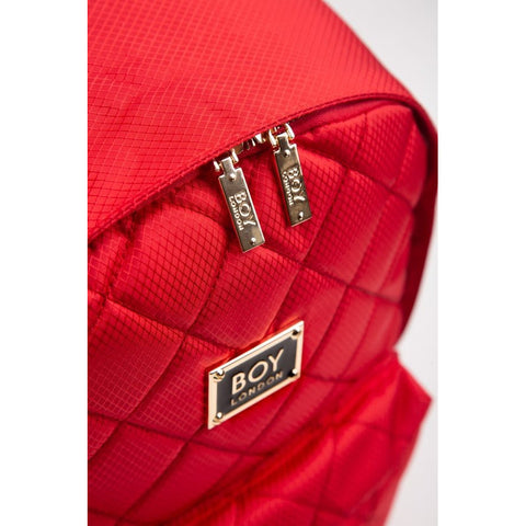 Mochila Casual Mujer Moda Urbana Boy London Color Rojo Liso