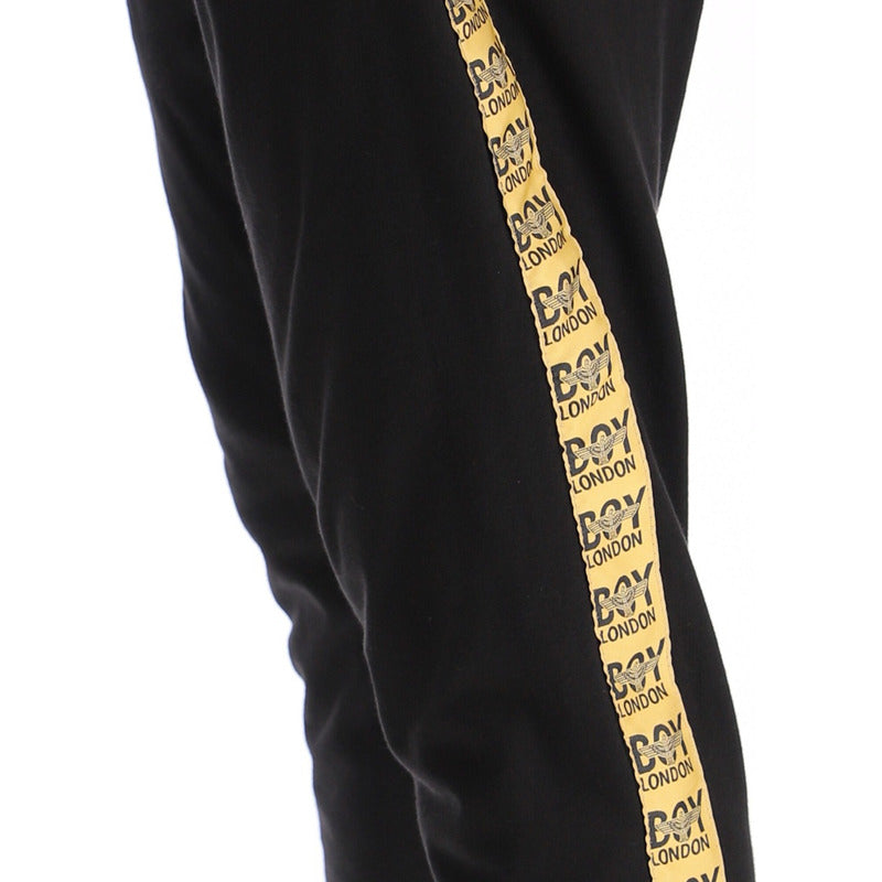Pants Jogger Hombre Negro Contorno Dorado Boy London