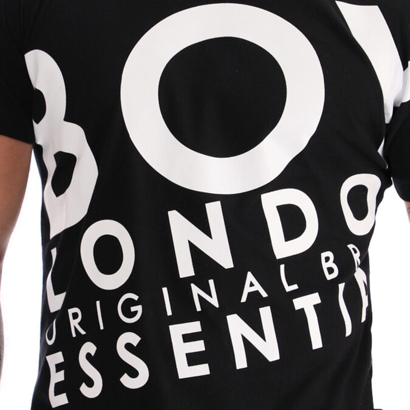 Playera Manga Corta Para Hombre Algodon Estampada Boy London