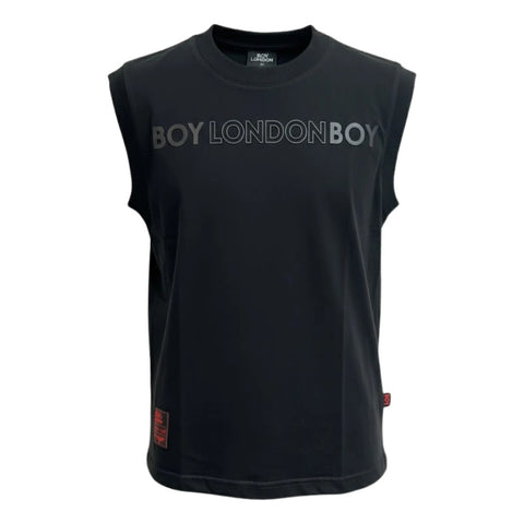Playera Sin Mangas Boy London Negra Para Hombre Negro Extra Grande