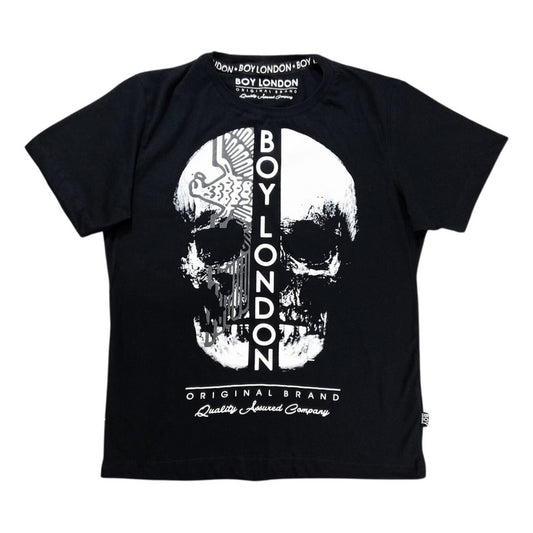 Playera Manga Corta De Hombre Calavera Con Logo Boy London