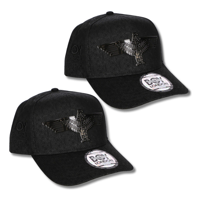 2 Pack Gorra De Hombre Ajustable Boy London Color Negro Talla Unitalla